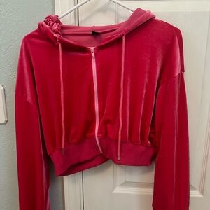 Pink sweat suit top, super soft. Great quality. never worn.